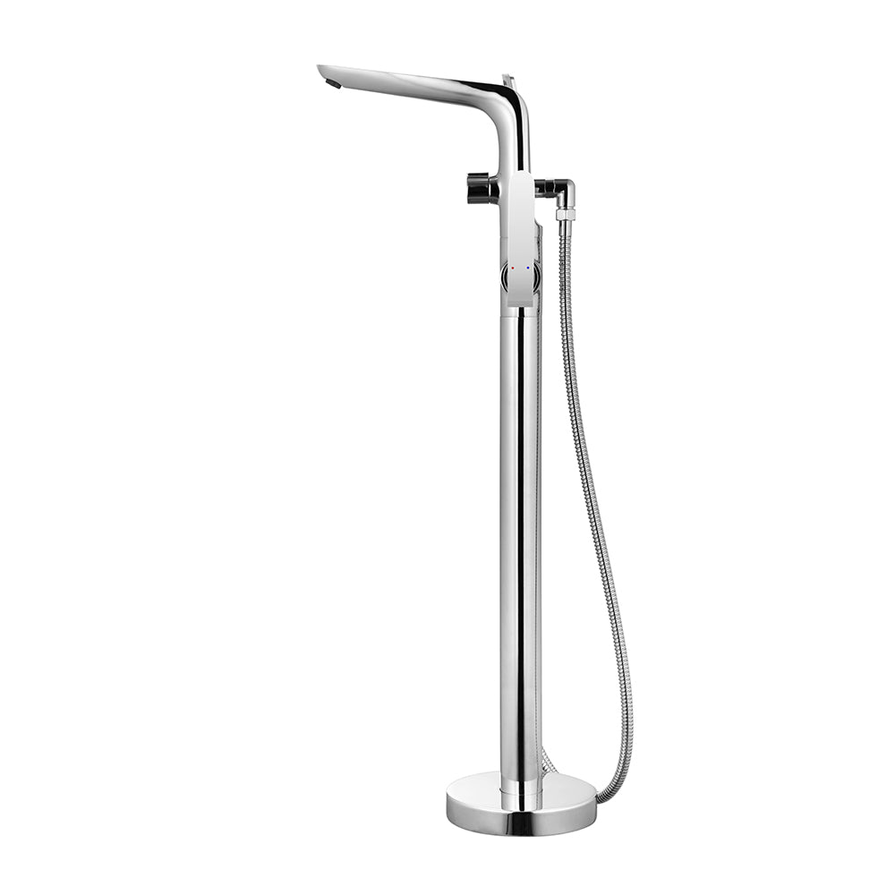 Freestanding Polished Chrome Bathtub Faucet with Showerhead H-120-TFMSHCH Image