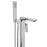 Freestanding Polished Chrome Bathtub Faucet with Showerhead H-140-TFMSHCH