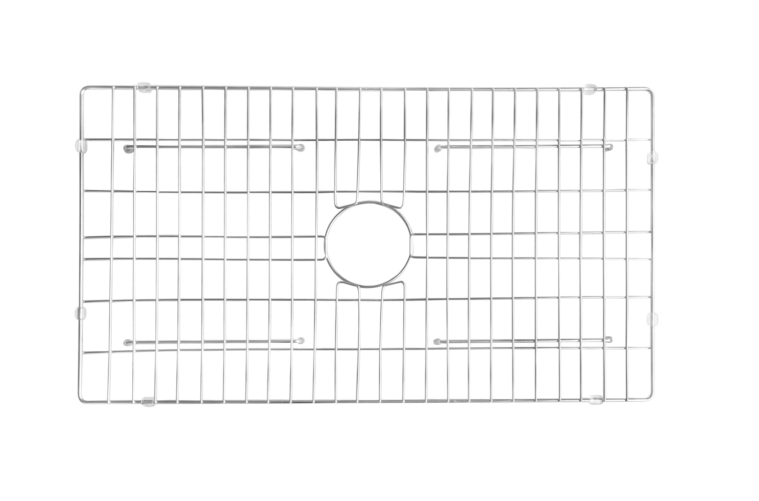36'' Streamline K-1836-KS-36 Reversible Solid Surface Resin Kitchen Sink With Stainless Steel Grid and Strainer Image