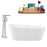 Tub, Faucet and Tray Set Streamline 67" Freestanding KH89-120