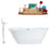 Tub, Faucet and Tray Set Streamline 67" Freestanding MH2440-140