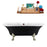68" Streamline N103BNK-ORB Clawfoot Tub and Tray With External Drain