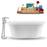 59" Streamline N1560BNK-120 Freestanding Tub and Tray with Internal Drain