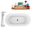 59" Streamline N1560ROB-120 Freestanding Tub and Tray with Internal Drain
