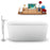 59" Streamline N1640BNK-140 Freestanding Tub and Tray with Internal Drain