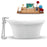 59" Streamline N1660CH-120 Freestanding Tub and Tray with Internal Drain