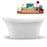 59" Streamline N1660CH Freestanding Tub and Tray with Internal Drain