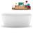 59" Streamline N1700BL Freestanding Tub and Tray with Internal Drain