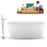 59" Streamline N1700ROB-140 Freestanding Tub and Tray with Internal Drain