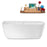 67" Streamline N1701CH Freestanding Tub and Tray With Internal Drain
