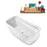 67" Streamline N1721CH Freestanding Tub and Tray With Internal Drain
