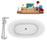 59" Streamline N1740BNK-120 Freestanding Tub and Tray with Internal Drain