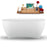 59" Streamline N1740CH Freestanding Tub and Tray with Internal Drain