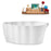 59" Streamline N2160CH Freestanding Tub and Tray With Internal Drain