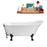 67" Streamline N340BL-BNK Soaking Clawfoot Tub and Tray With External Drain