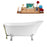 63" Streamline N342CH-BNK Soaking Clawfoot Tub and Tray With External Drain