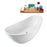 63'' Streamline N951CH Freestanding Tub and Tray With Internal Drain