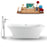 Tub, Faucet and Tray Set Streamline 71" Freestanding NH1000-100