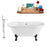 Tub, Faucet and Tray Set Streamline 60" Clawfoot NH100BL-CH-140