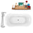 Tub, Faucet and Tray Set Streamline 68" Clawfoot NH103BL-CH-120