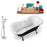 Tub, Faucet and Tray Set Streamline 68" Clawfoot NH103CH-GLD-100
