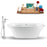 Tub, Faucet and Tray Set Streamline 59" Freestanding NH1060-100