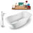 Tub, Faucet and Tray Set Streamline 59" Freestanding NH1060-100