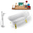 Tub, Faucet and Tray Set Streamline 59" Clawfoot NH1080GLD-100