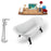 Tub, Faucet and Tray Set Streamline 59" Clawfoot NH1100BL-120