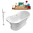 Tub, Faucet and Tray Set Streamline 60" Freestanding NH200GLD-140