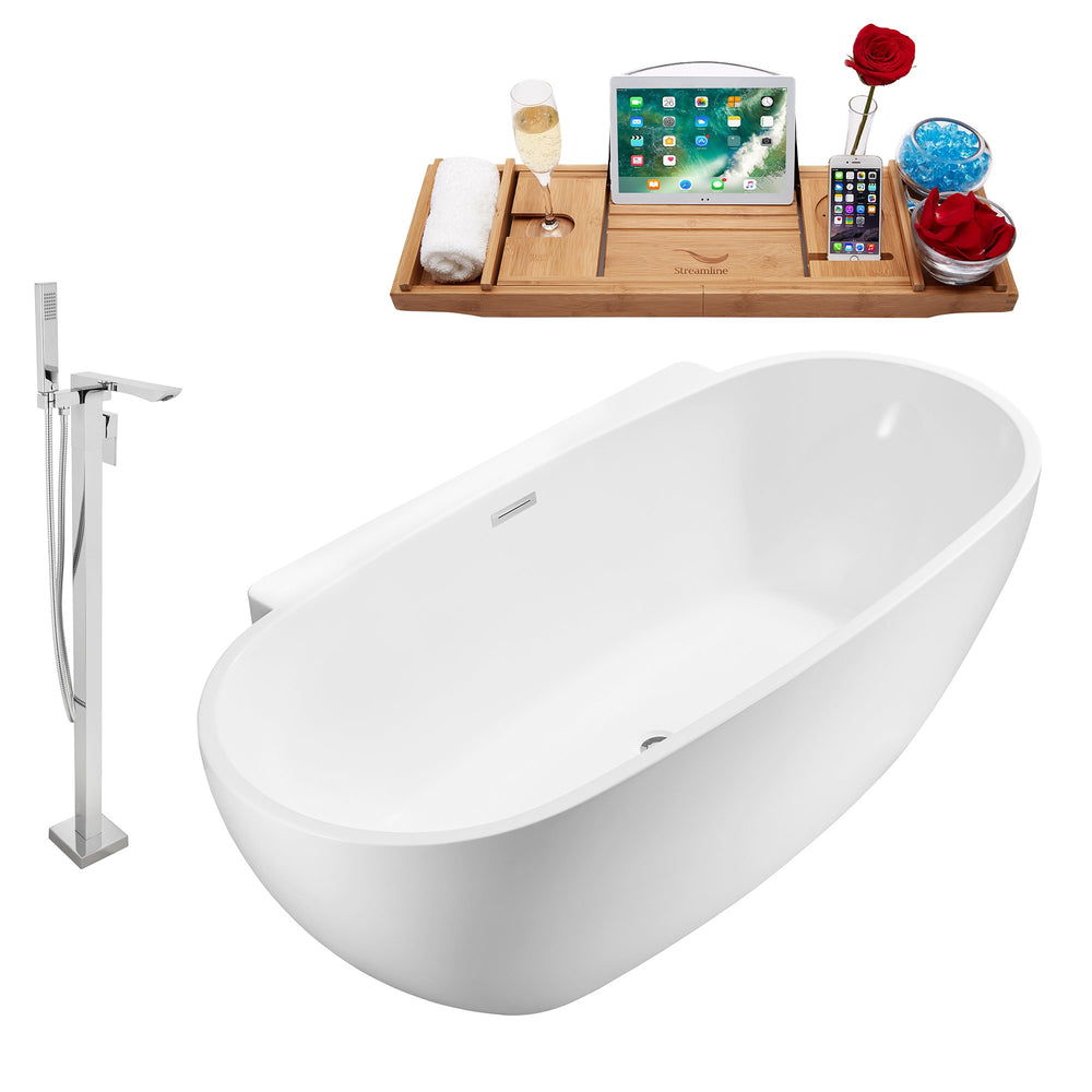 Tub, Faucet and Tray Set Streamline 59