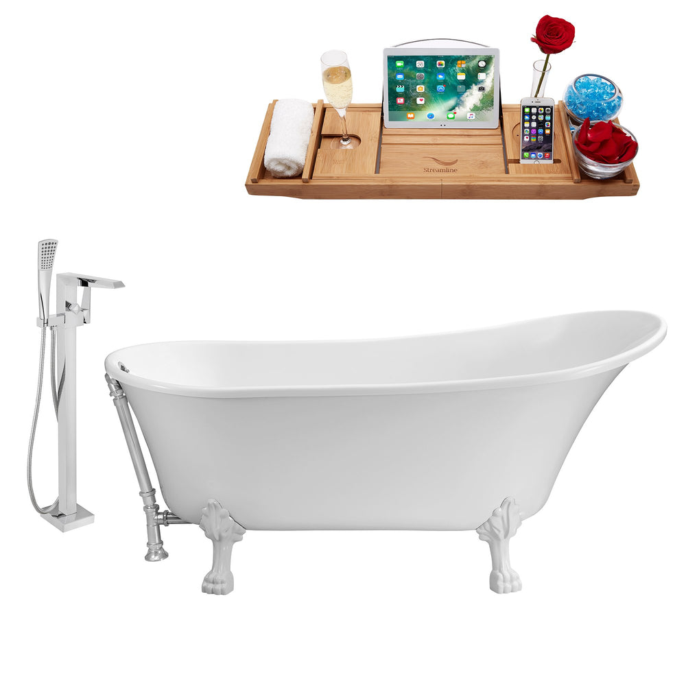 Tub, Faucet and Tray Set Streamline 63