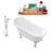 Tub, Faucet and Tray Set Streamline 61" Clawfoot NH480CH-100
