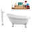 Tub, Faucet and Tray Set Streamline 61" Clawfoot NH480CH-140