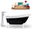 Tub, Faucet and Tray Set Streamline 61" Clawfoot NH481WH-120