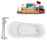 Tub, Faucet and Tray Set Streamline 61" Clawfoot NH482BL-120