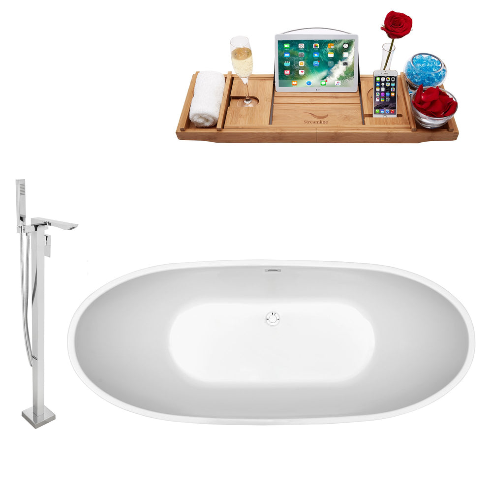 Tub, Faucet and Tray Set Streamline 62