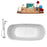Tub, Faucet and Tray Set Streamline 67" Freestanding NH661-100