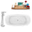 Tub, Faucet and Tray Set Streamline 67" Freestanding NH663-120