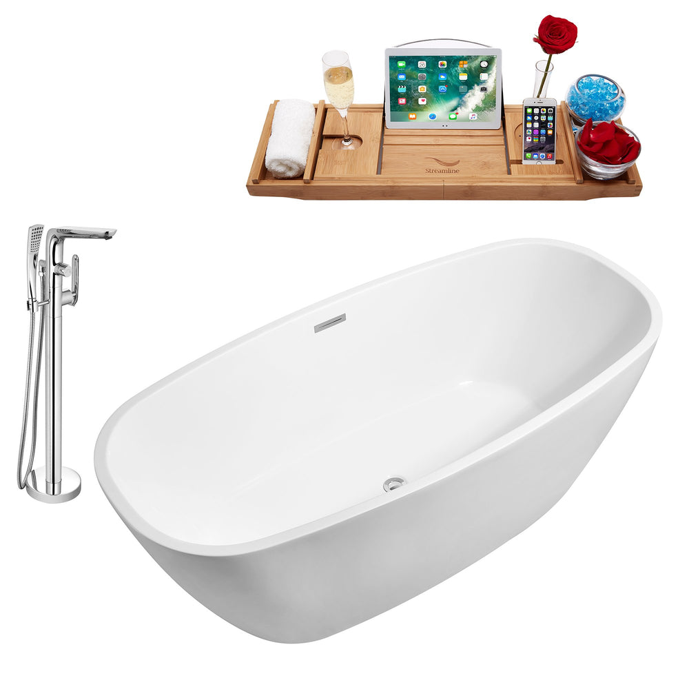 Tub, Faucet and Tray Set Streamline 59