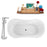 Tub, Faucet and Tray Set Streamline 60" Clawfoot NH900BL-CH-120