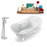 Tub, Faucet and Tray Set Streamline 60" Clawfoot NH900WH-CH-120