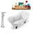 Tub, Faucet and Tray Set Streamline 68" Clawfoot NH901BL-CH-120