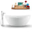 Tub, Faucet and Tray Set Streamline 75" Freestanding NH940-100