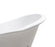 72" Cast Iron R5162GLD-CH Soaking Clawfoot Tub and Tray with External Drain