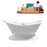 72" Cast Iron R5200CH Soaking freestanding Tub and Tray with External Drain