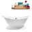 61" Cast Iron R5201BL Soaking freestanding Tub and Tray with External Drain