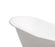 67" Cast Iron R5220CH-CH Soaking Clawfoot Tub and Tray with External Drain