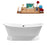 71" Cast Iron R5300BL Soaking freestanding Tub and Tray with External Drain