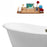 71" Cast Iron R5300BNK Soaking freestanding Tub and Tray with External Drain